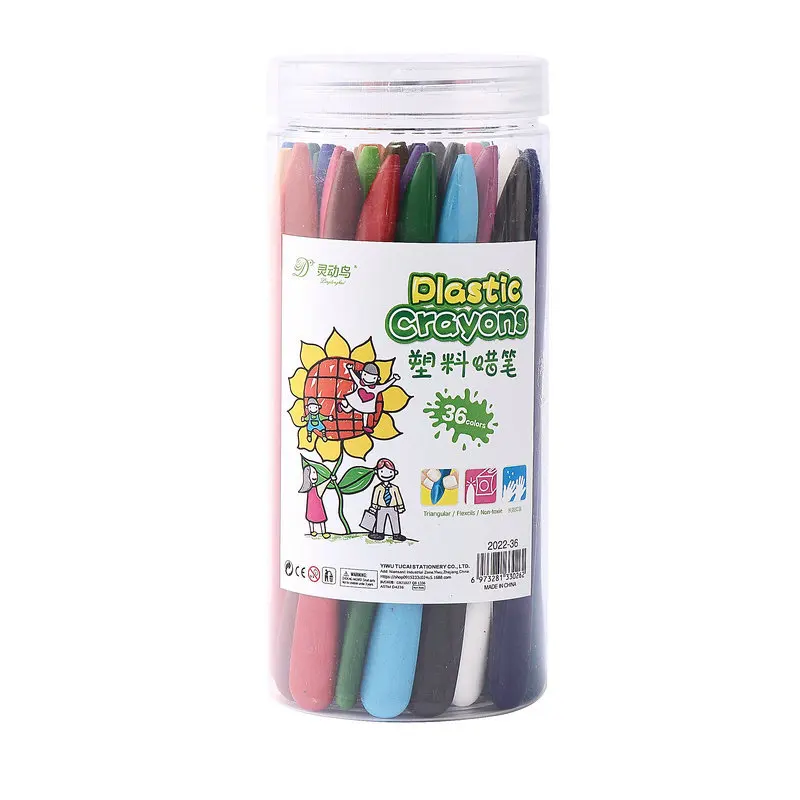 Hot sale wax crayon personalized plastic crayons customized logo