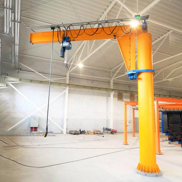 Workshop 500kg 1 2 3 4 5 7.5 8 10 12 ton European style Free Standing Column Pole Pillar Floor Mounted Slewing Jib Crane