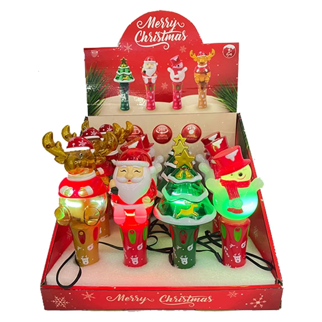 Light up spinning toys  christmas toys snowman santa claus christmas tree moose christmas gifts for kids toys