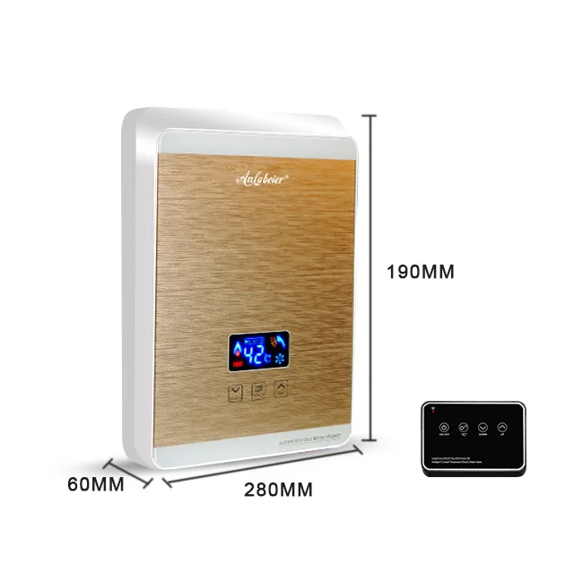 Die-cast Aluminium heating element tankless electric hot water heater for kitchen