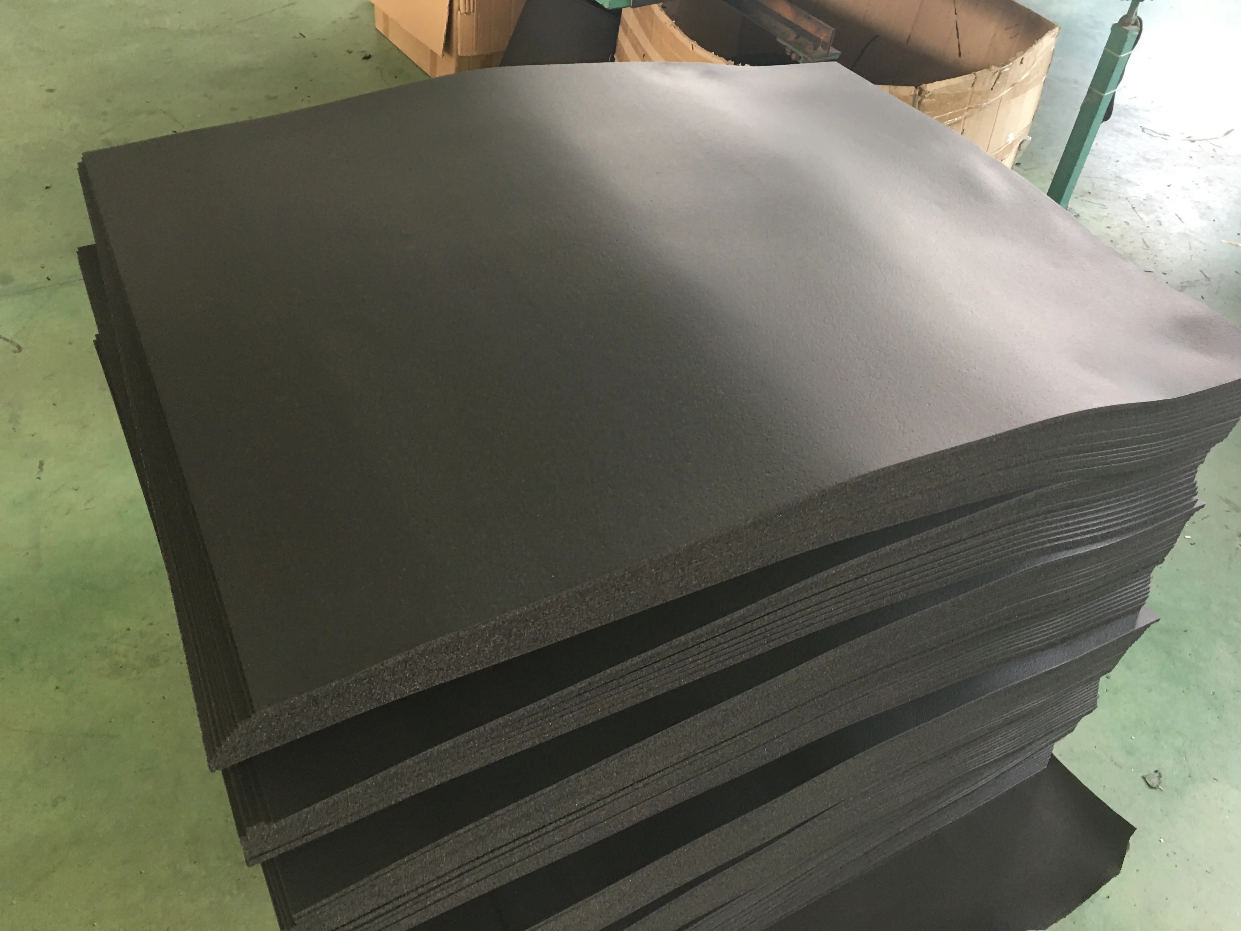 Elastomeric high density nitrile rubber foam for Ductwork