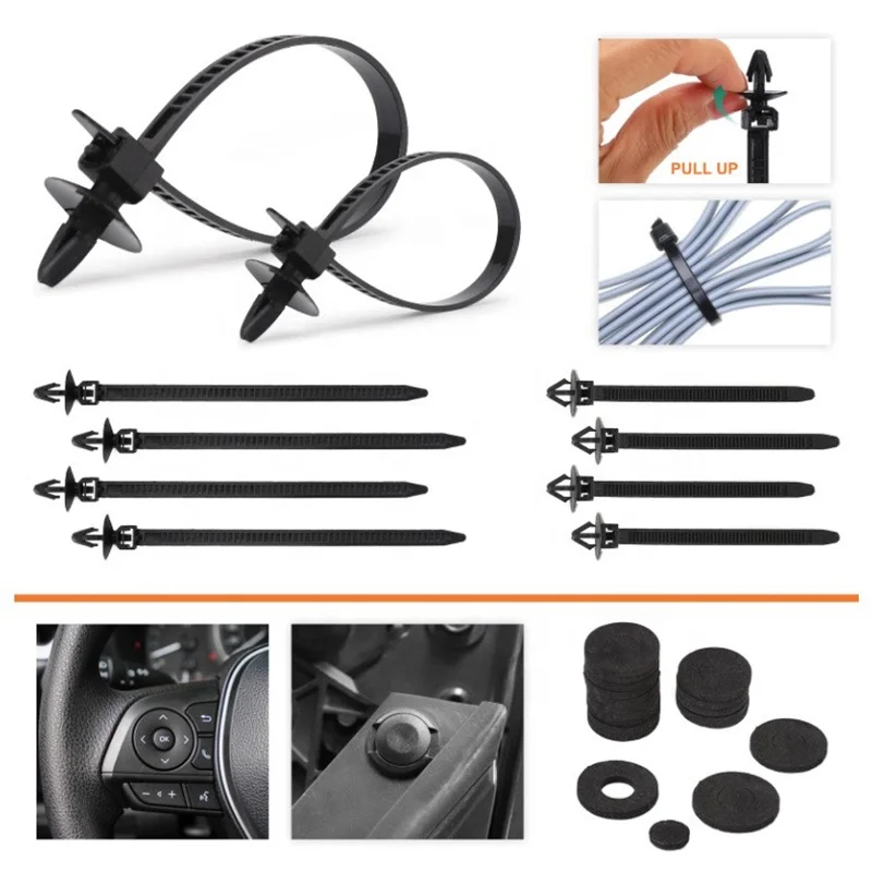 240 PCS Car Retainer Clips Auto Plastic Fasteners Kit Push Trim Pin Rivet Bumper