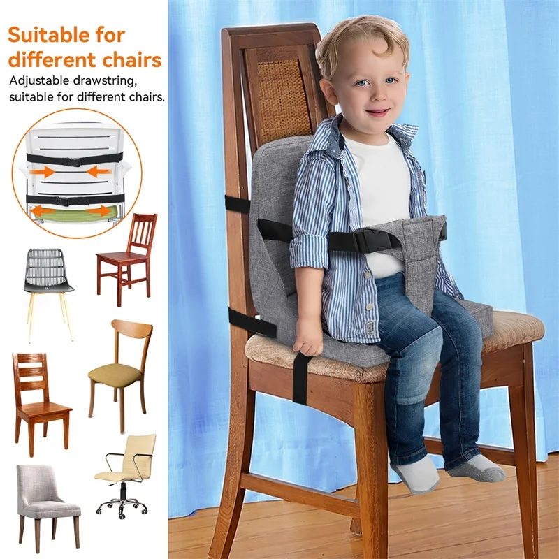 Waterproof Premium Children Height Increasing Seat Cushion Home Portable Booster Seat for Dining Table