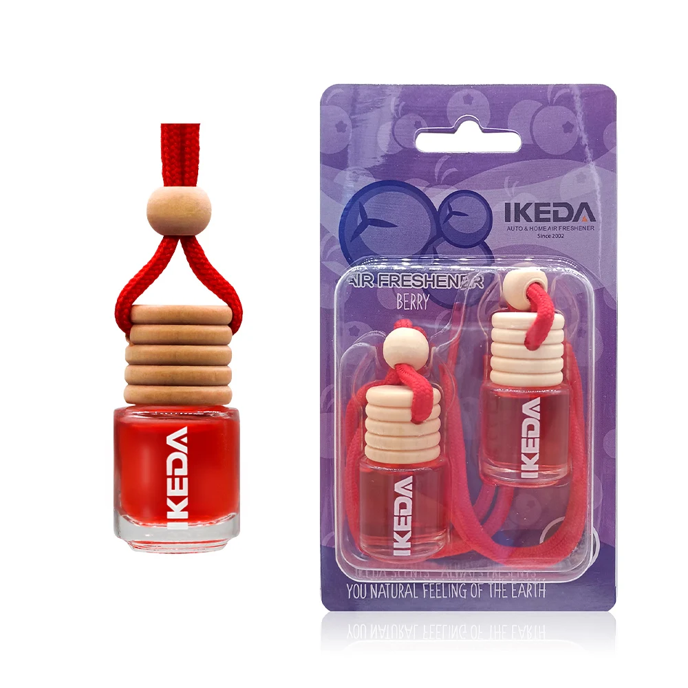 Aromatizante para autos carro aroma air freshener card perfume hang card spray refillable bottle for car