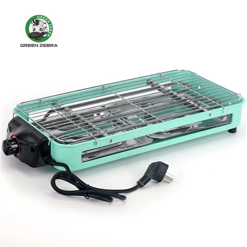 Non Stick Barbecue Griller Pan Smokeless Indoor TableTop Barbeque Electric Korean BBQ Grill