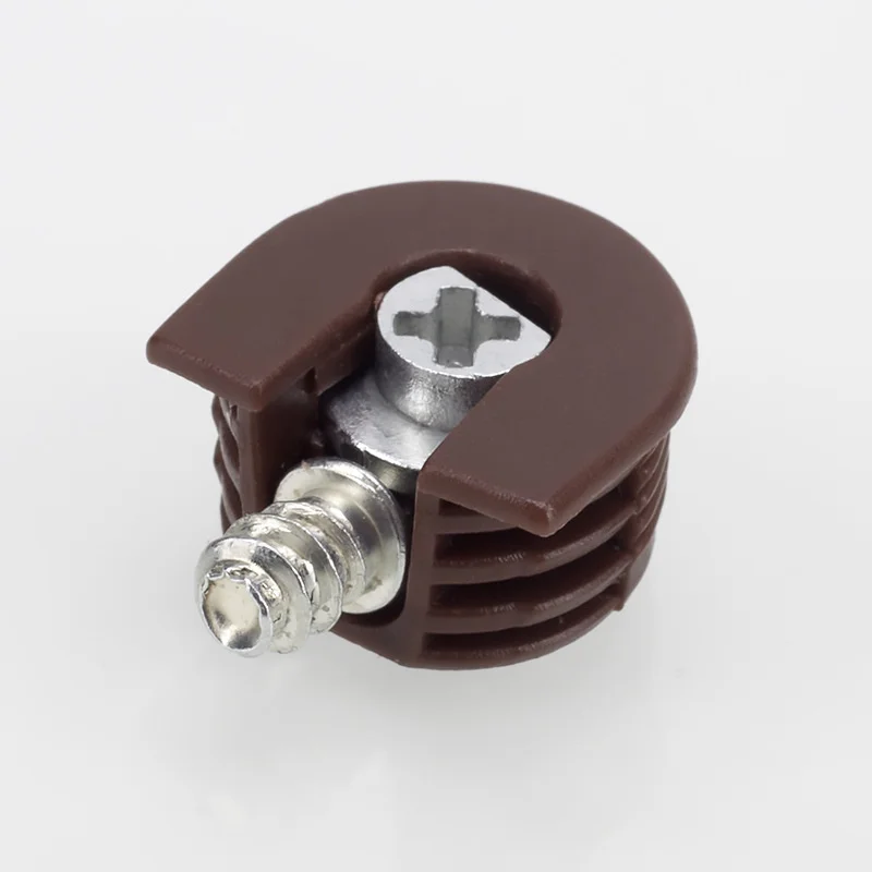 Shelf Support Holder Pin Peg With Screws U Shape Furniture Connecting Fitting White Thickened Three-in-One Plate Support