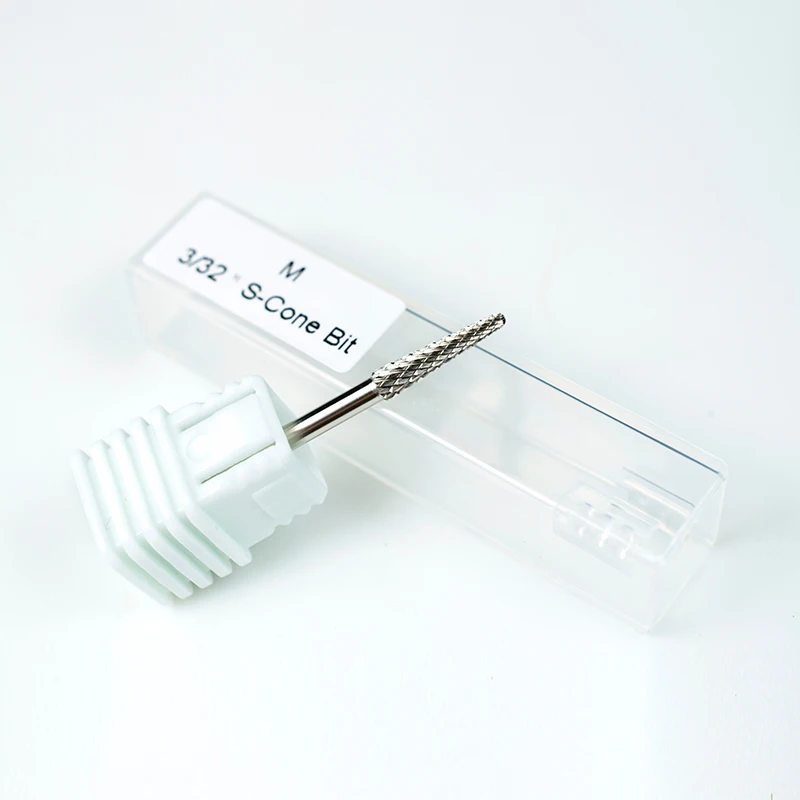 Nail drill handpiece drill bits set cuticle clean cone tungsten carbide nail drill bit