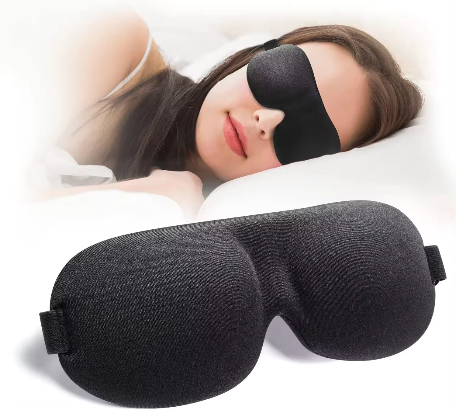 Eye sleep mask travel cotton eye mask long flight comfortable memory foam 3d sleeping eye mask