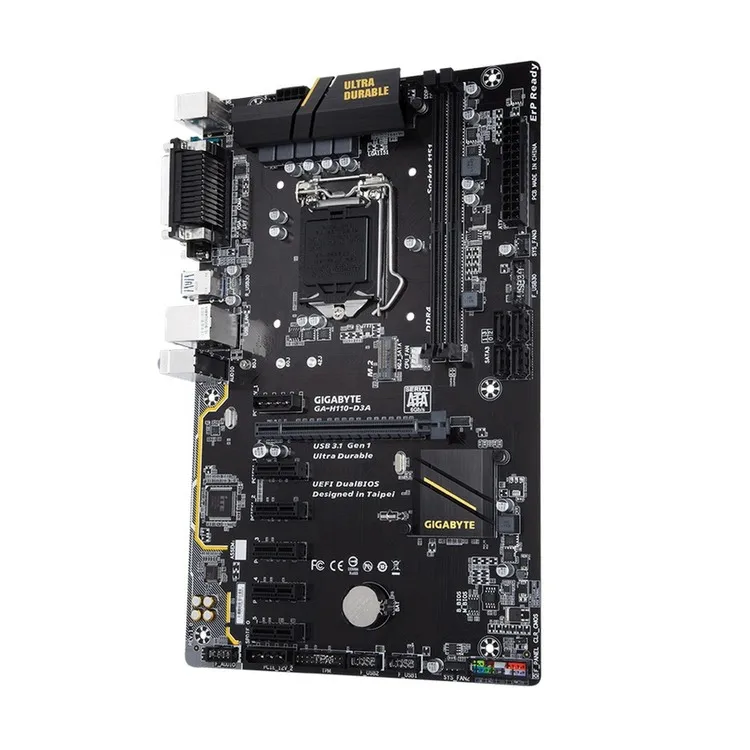 New Motherboard For Gigabyte H110-d3a   Ddr4h110 Support 1151 Support I7 I5 I3