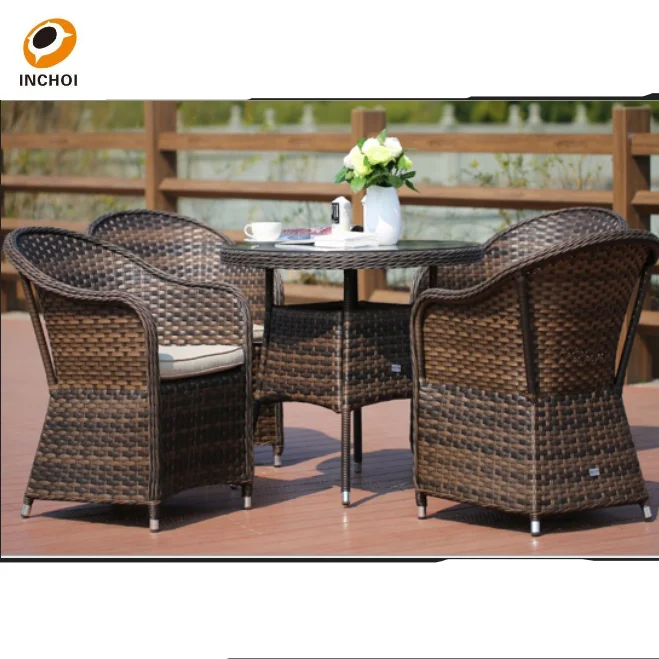 
outdoor rattan table garden furniture set 