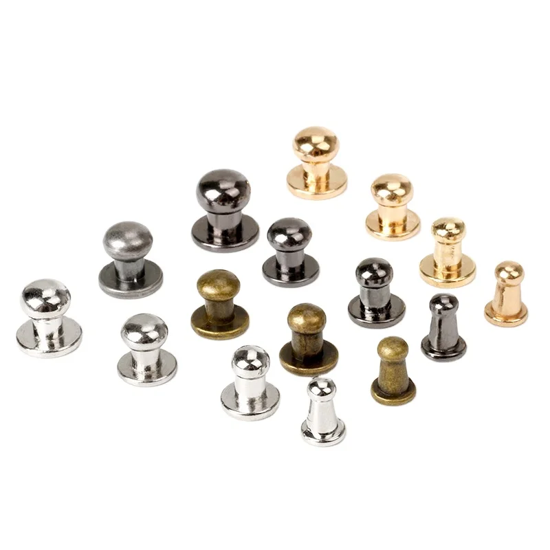 Screw Back Round Head Rivets For Leather Bag Pacifier Rivet