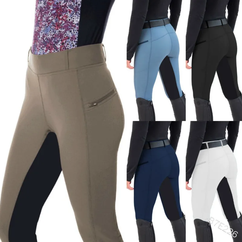 Equestrian Riding Pants Full Seat Anti Slip Silicone Printing Riding Pants Horse Equestrian Breeches Riding Pants Leggings