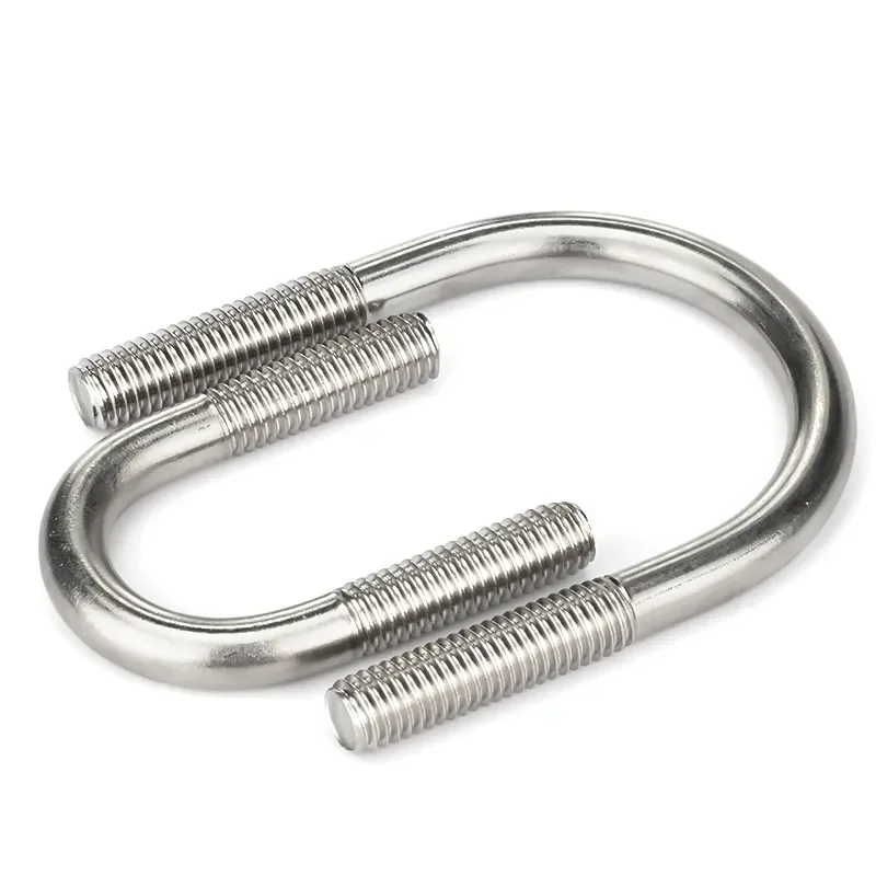 factory customized truck chassis standard duty high quality galvanized m10 metal u bolts 13mm