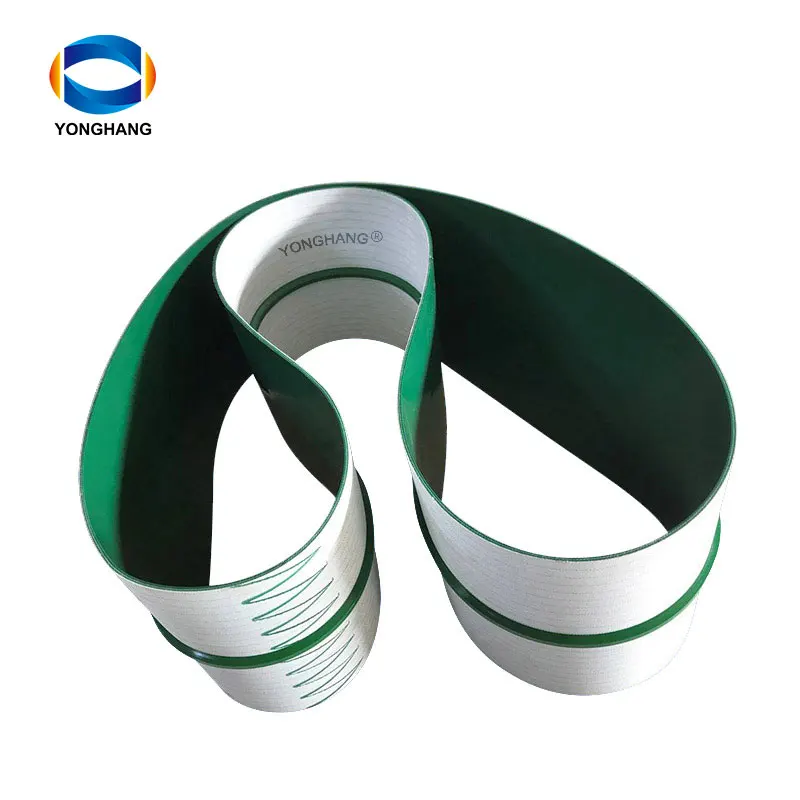 PVC conveyor belt Light assembly line industrial belt PU conveyor belt manufacturer with V-Guides