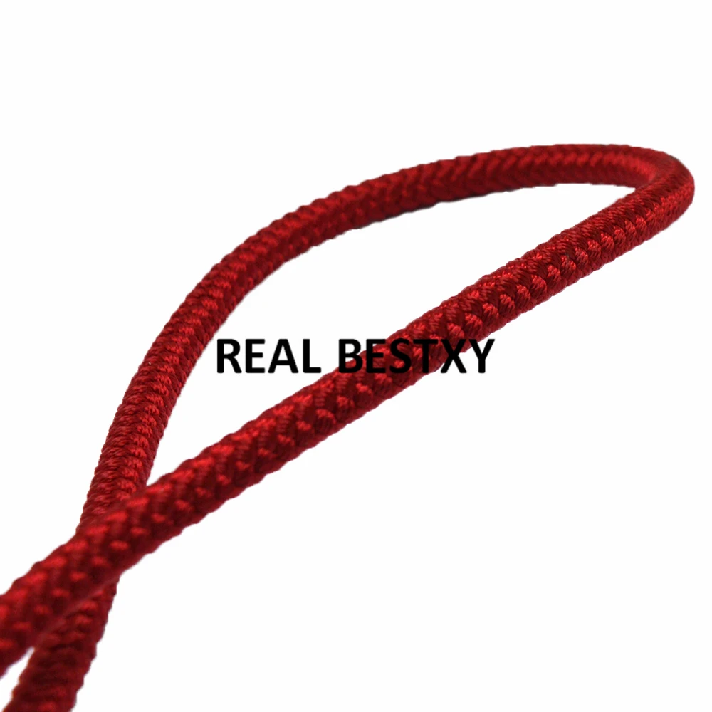 Approx 5.2mm/6mm Red Nylon Rope Strands for Jewelry Making Necklaces Bracelets Braided Nylon Cords High Quality Nylon Strip