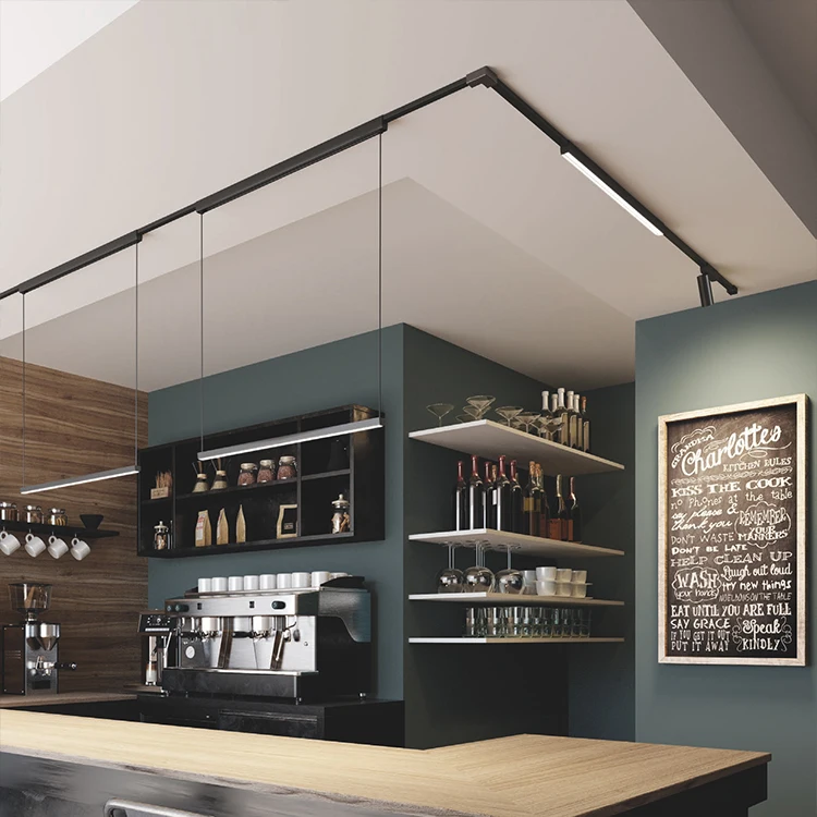 Latest Design Surface Mounted Aluminum Alloy Rail System Hotel Showroom Smart Led Linear Track Light