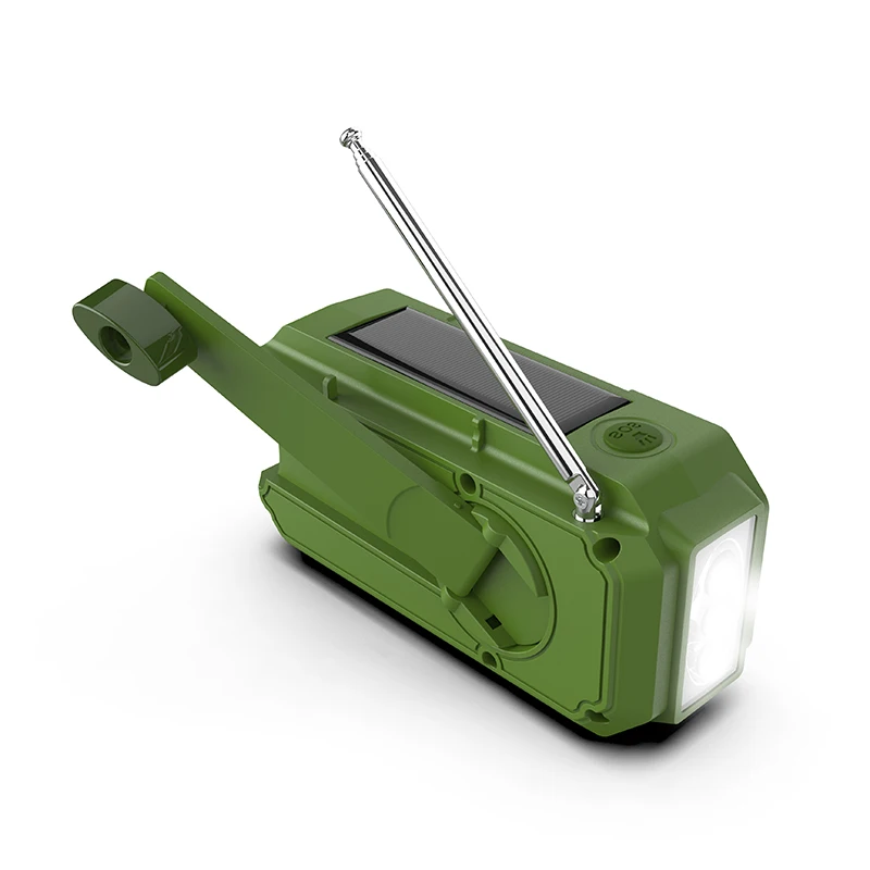 High Quality Portable Survival Power Radio Flashlight AM/FM BT NOAA Weather SOS Dynamo Hand Crank Solar Emergency Radio