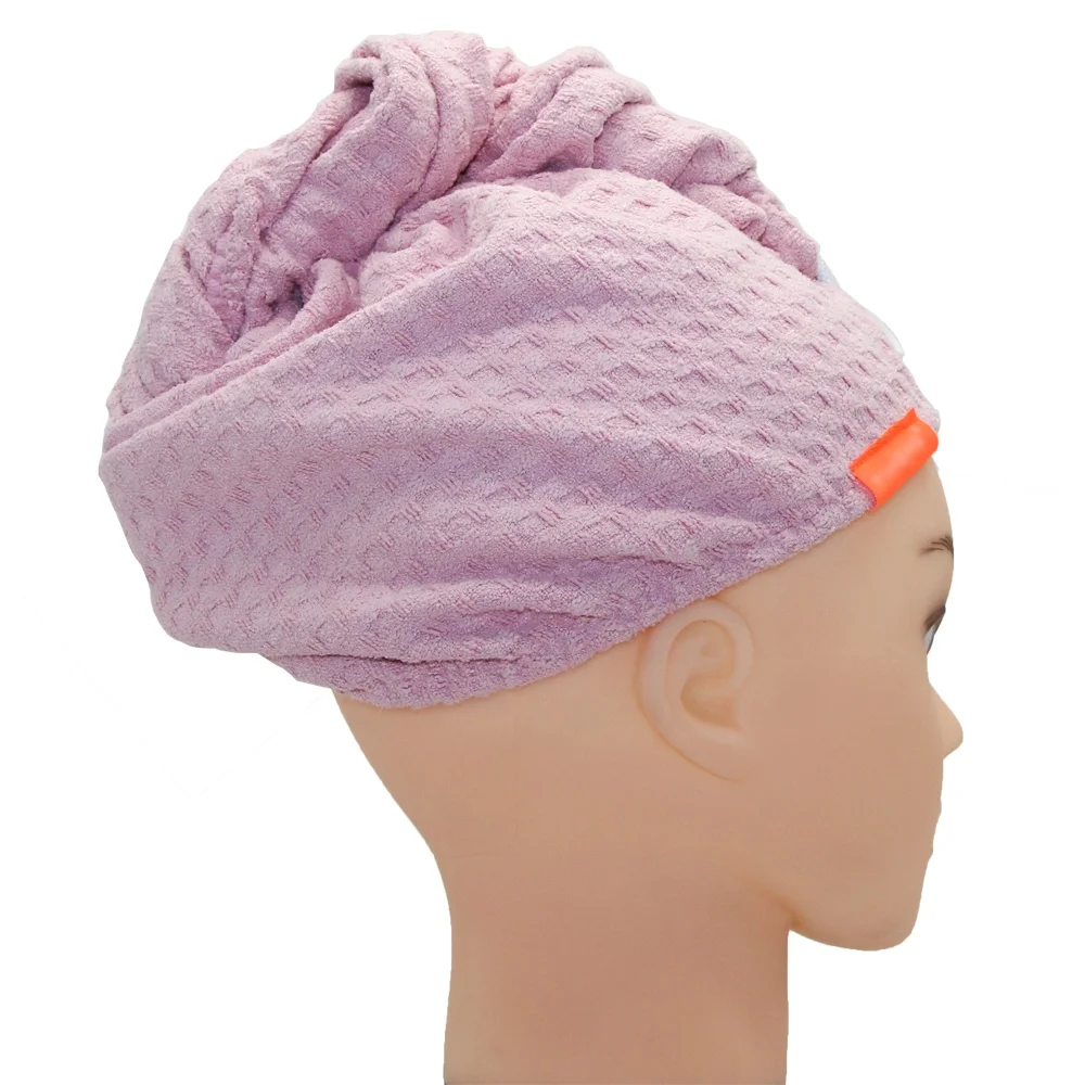 Microfiber Hair Towel Turban For Women Soft Salon Dryer Hair Scrunchies Hair Towel Wrap Waffle Shampoo Head Towel