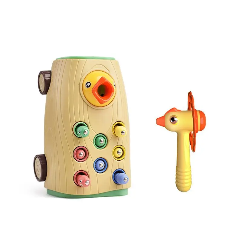 KSF Tabletop Catch Insects Baby Learning Toys And Games Feeding Game Magnet Kids Preschool Educational Woodpecker Children Toys