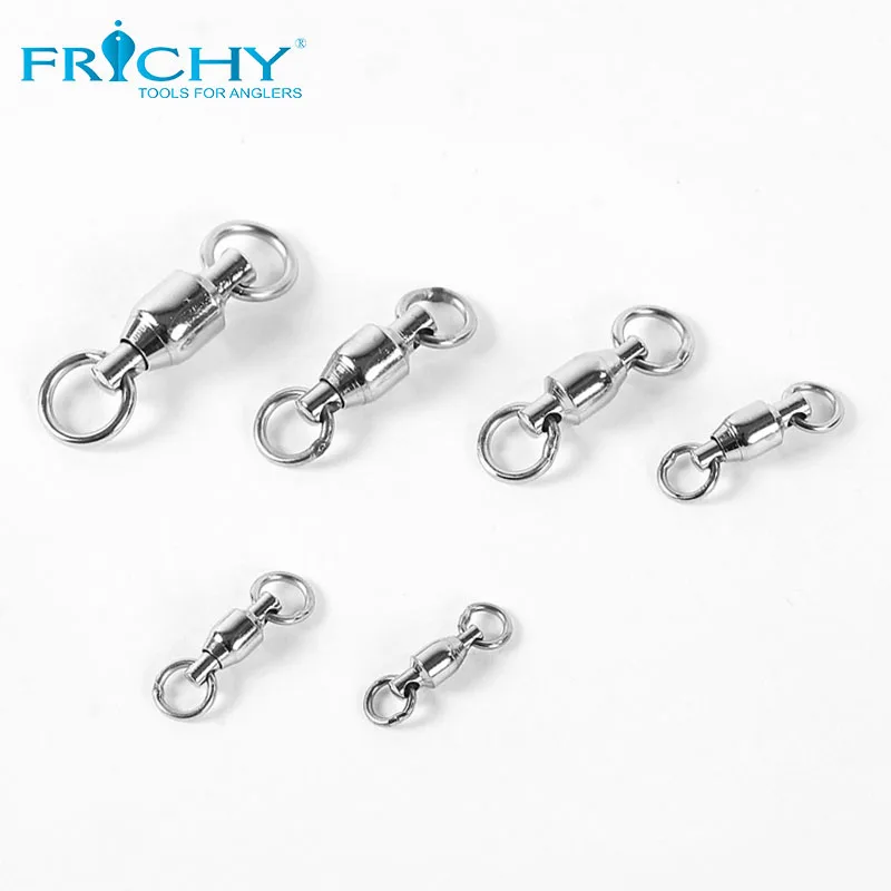 High Quality Ball Bearing Swivel With Split Ring Saltwater Fishing Tackle