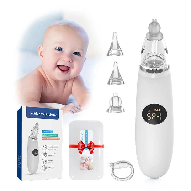 
Wholesale Nose Sucker for Baby Infants with3 Silicon Tip Baby Electric Nasal Aspirator 