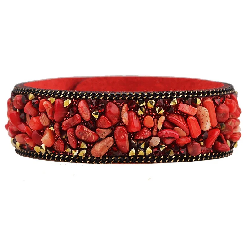 2020 vintage fashion genuine leather  bracelet bangle punk rock style 2020 new wristband adjustable factory  wholesale mens acce