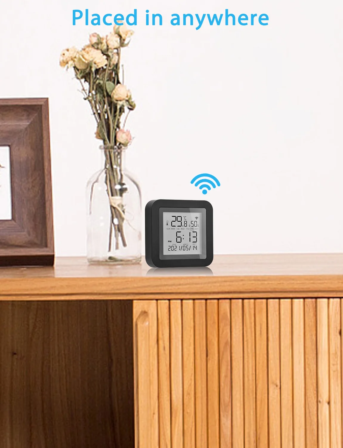 Tuya Smart WiFi Universal IR Remote controller Temperature Humidity Sensor 3 in1 WiFi IR blaster with LED Screen  voice control