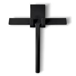 Professional bathroom shower squeege door Black Silicone window squeegee cleaning wiper with rubber handle