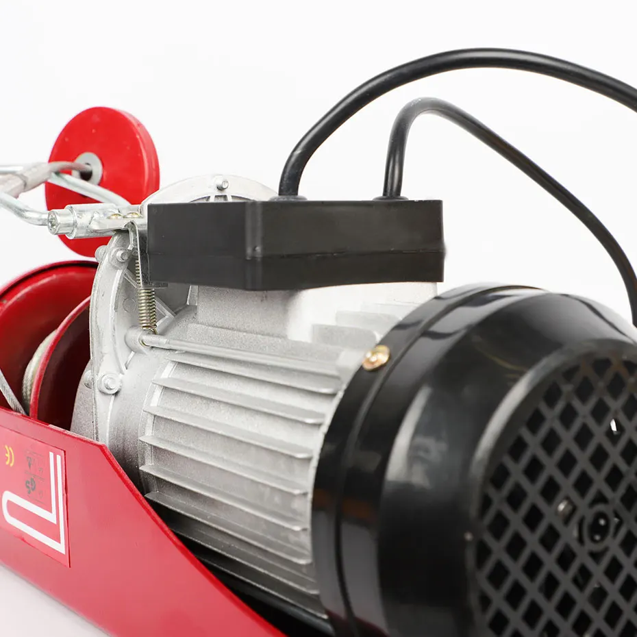 Mini wire rope chain Electric Hoist Winch wireless remote control for sale