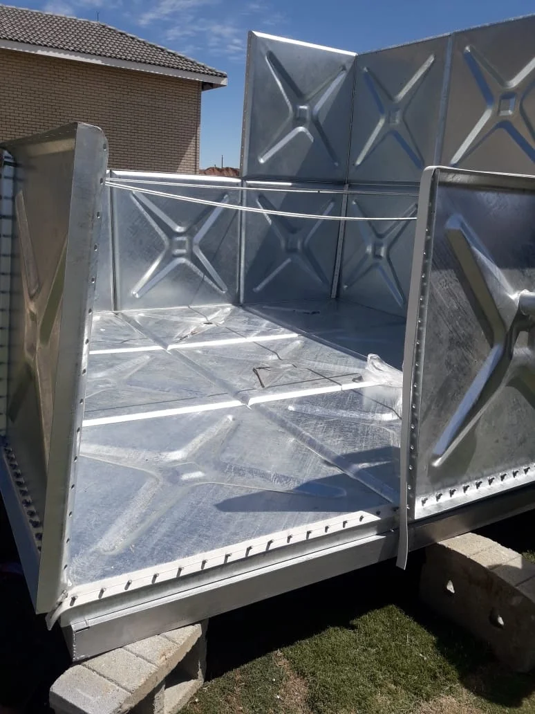 Huili Pressed Galvanized Stock Steel 100000 liter Water Tank 50000 Liter Gallon