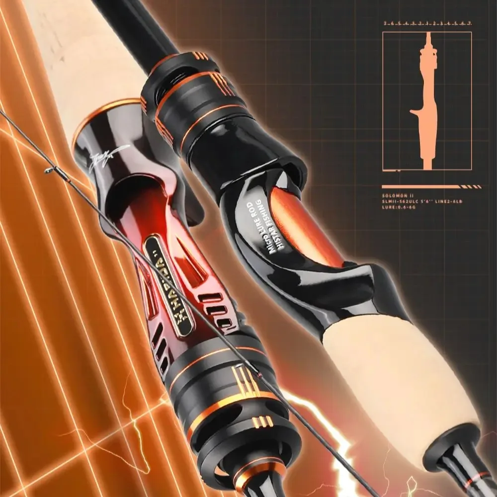 HSD BFS Fishing Rod 2 Action MF/F Full Fishing Rod Carbon DKK SIC Guid Ring Light Spin/Caster Fishing Rod