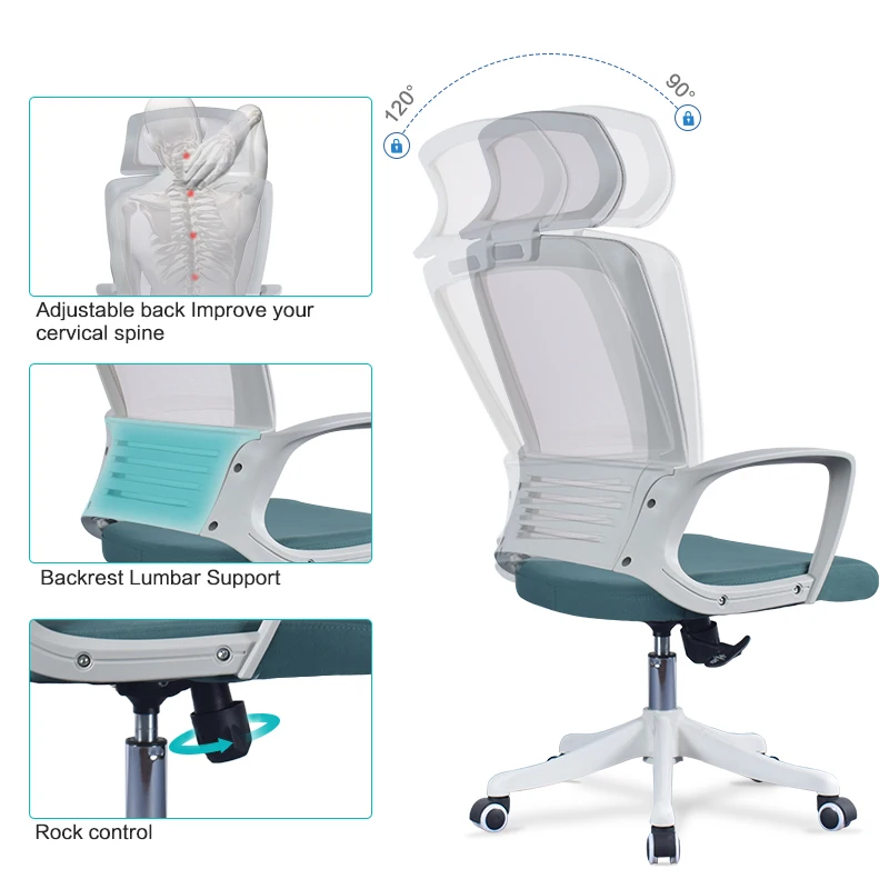 Manufacturer Wholesale Swivel Fabric Adjustable Manager Mesh Executive Chairs Ergonomic Office Chairs