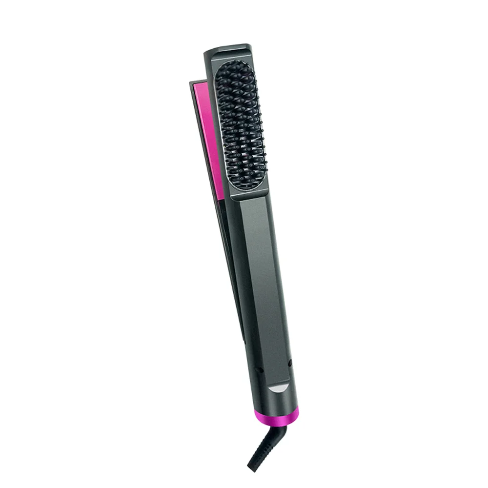 Factory Hot Sell  3 in 1 Electric Hair Straightener Brush Comb Wet  Dry Hair Straightening Anti Scald PTC Ceramic Heater