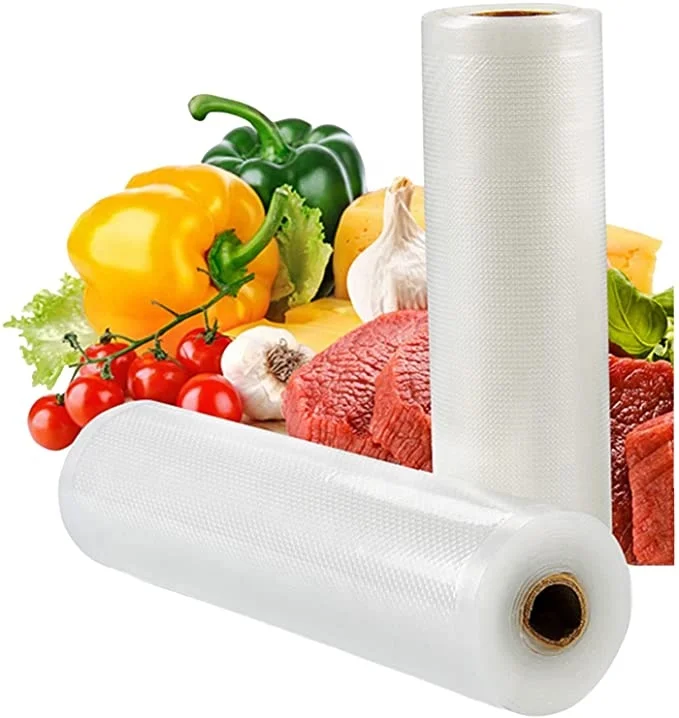 28cm*5m In Stock BPA Free factory Embossed Vacuum seal bags Vacuum Sealer Roll Plastic Roll for sealer