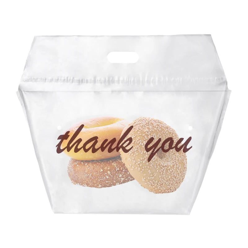 Take out PE Bags TE BAG Carry Tamper Evident Takeaway doggy bag