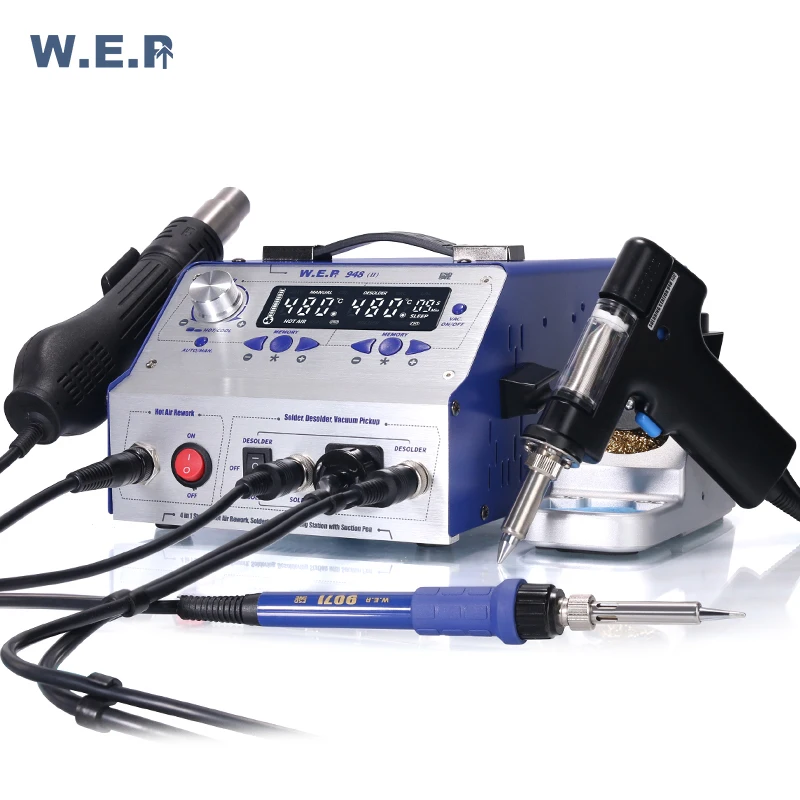 4 in 1Soldering Station BGA Repair Machine Hot Air Suction desoldering gun WEP 948-II