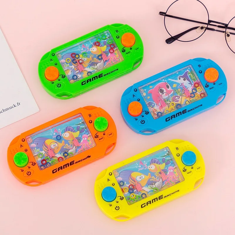 Water Ring Game Machine Childhood Classic Nostalgic Traditional Handheld Plastic Ring Toss Water Game