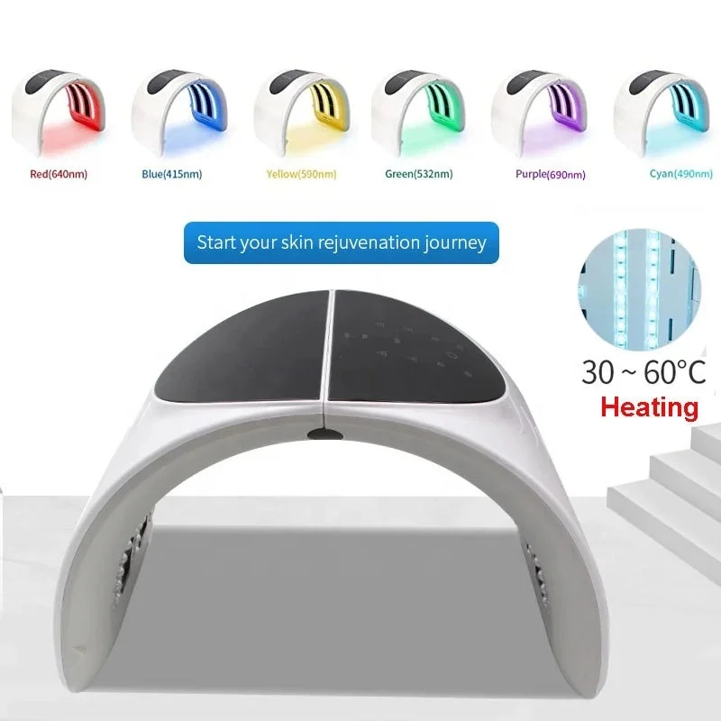 2023 PDT Machine 7 Color Face LED Light Therapy Acne Treatment Skin Rejuvenation