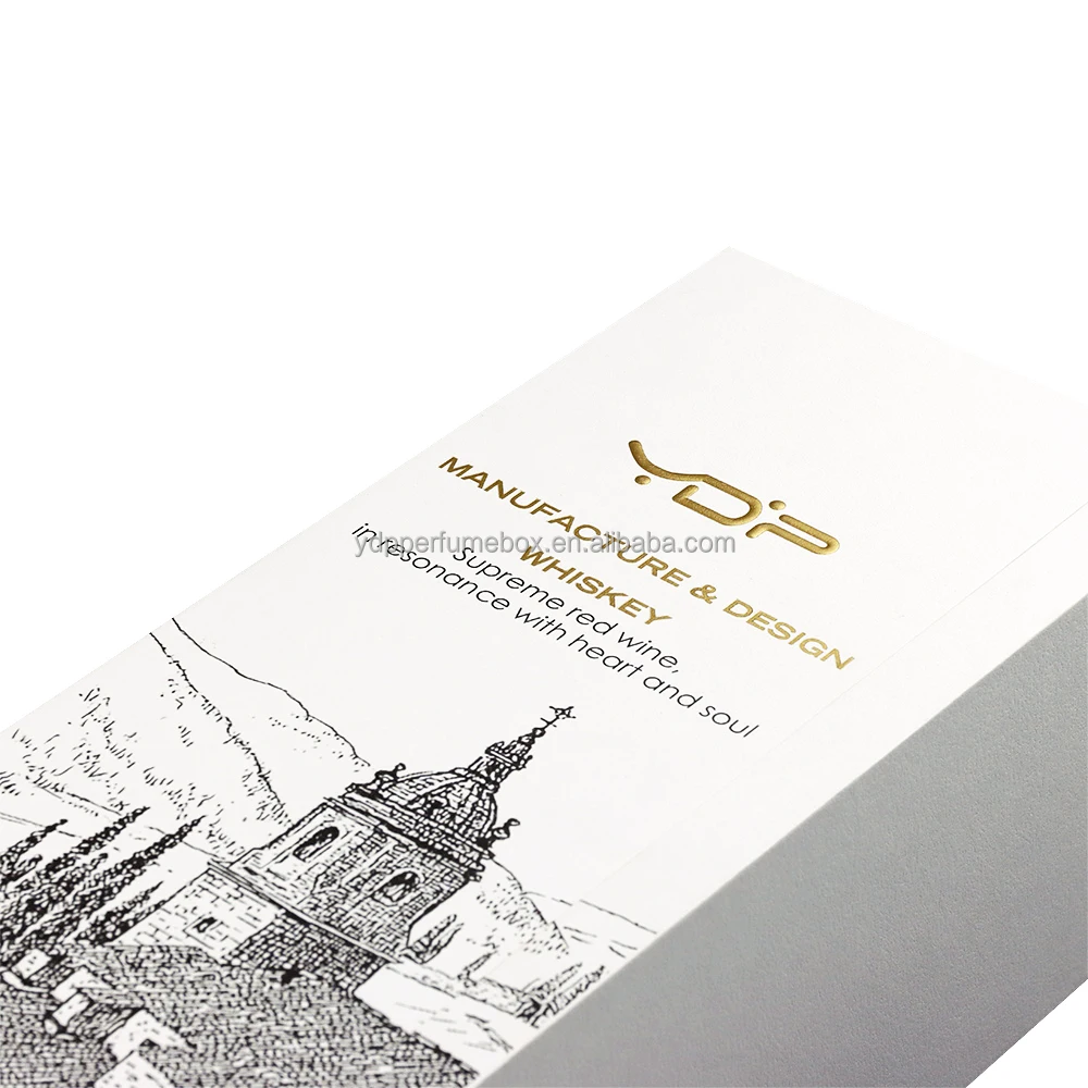 Custom made luxury matt black rigid cardboard liquor set packaging boxes champagne whisky red wine bottles glass paper gift box