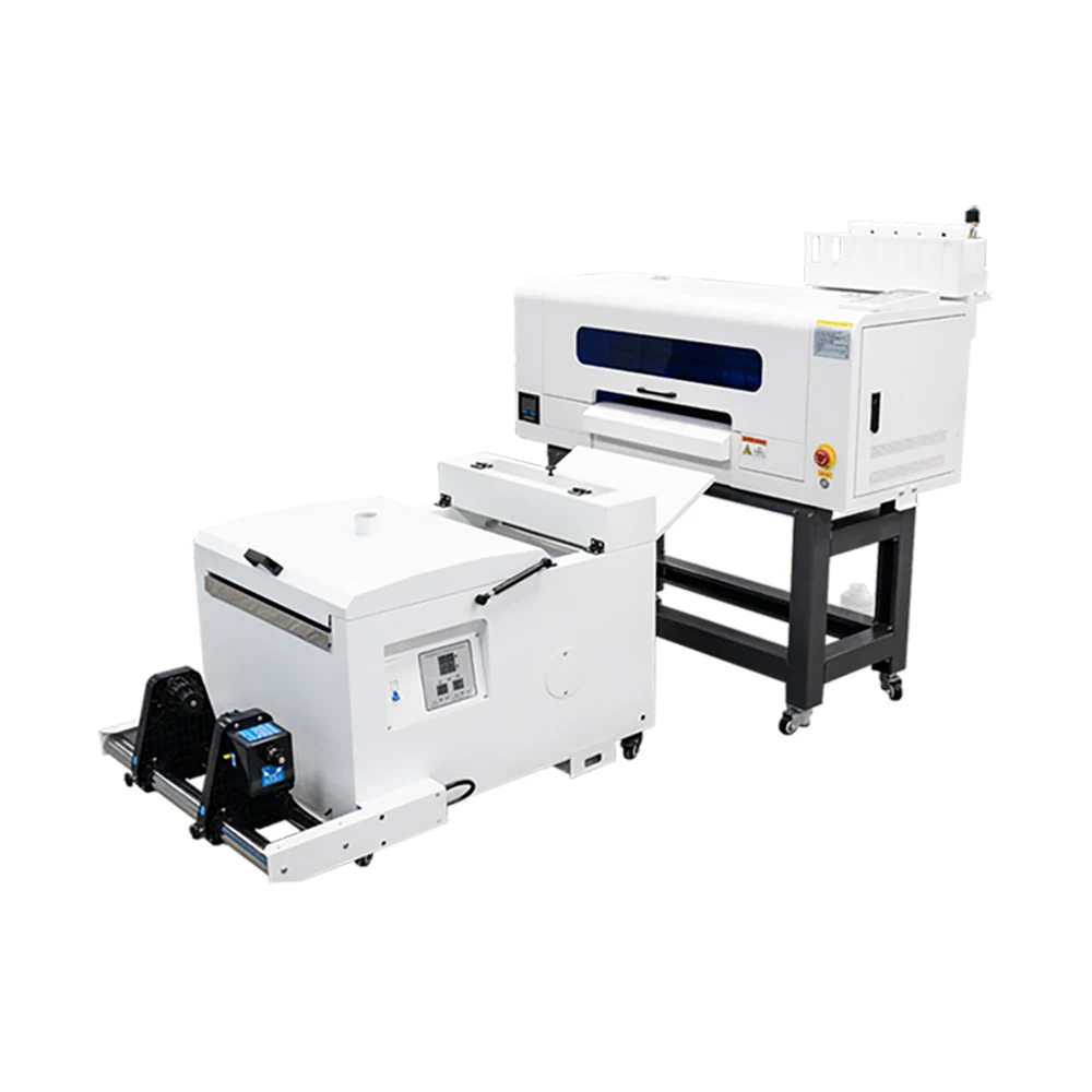dtf printer transfer a2 dtf printer automatic t shirt dtf printer for clothes dual xp600/i1600 with powder shaking machine