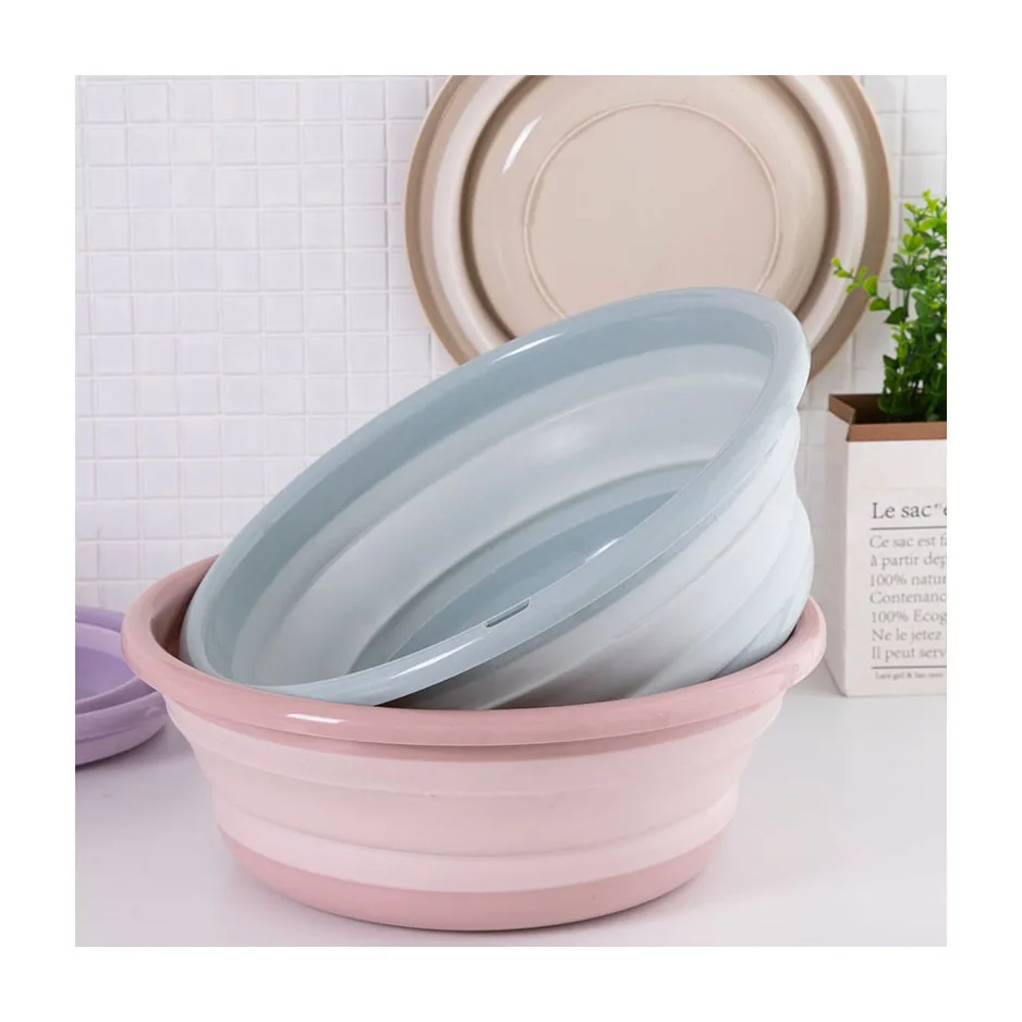 Pedicure Baby Wash PP Plastic Silicone Multipurpose Folding Basin