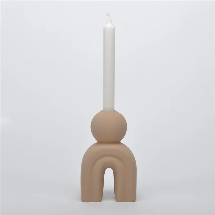 Nordic custom geometric home decorative candle holder matte candlestick candle holders for wedding party