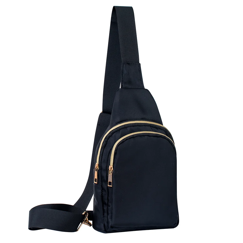 New Arrival Hot Selling Pink Nylon Fanny Pack Ladies Crossbody Sling Bum Waist Bag Water Resistant Monogram Adjustable Strap