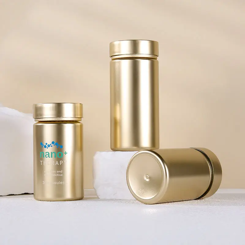 dietary supplements container plastic jar omega 3 fish oil capsules supplement packaging bottle with cap for dietary supplements
