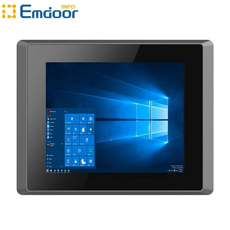 Emdoor 10.4 Inch Intel Bay Trail J1900 Fanless Panel Pc With 5 Wire Resistive Touch Panel