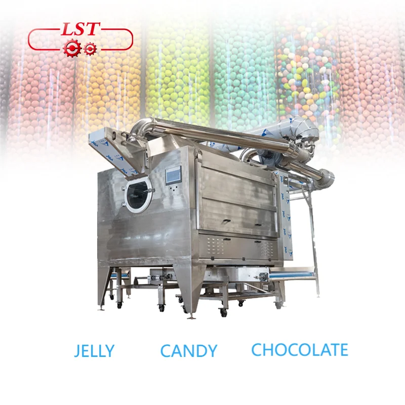 LST High Quality Big Capacity Chocolate Jelly Candy Rotary Coating Machine