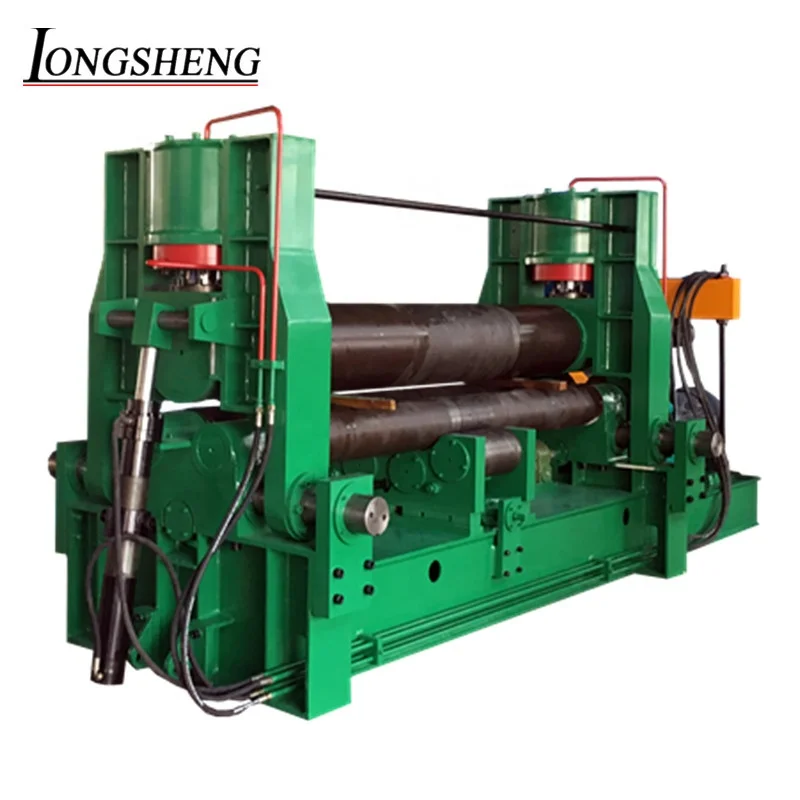  LONGSHENG W11S Серия 3 роликовый симметричный листовой металл скользящий станок Электрический листогибочный