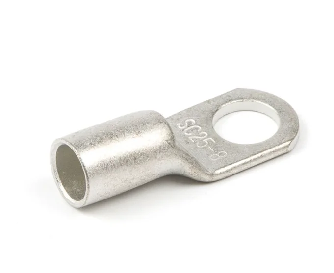Tinned Copper Lugs Ring Crimp Terminal Thickened Wire Cable Connector SC Cold Pressed Wiring Series Peephole Terminals Steel