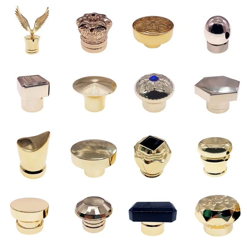 Custom Logo Perfume Bottle Cover Luxury Metal Perfume Lid 15mm Zinc Alloy Zamac Perfume Bottle Cap
