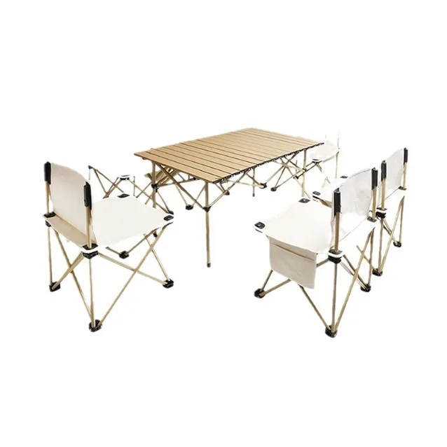New Design Ultralight Aluminum Foldable Camping Table OEM ODM Foldable Picnic Table Height Adjustable Foldable Camping Table